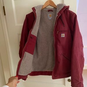 Carhartt Sandstone Sierra Jacket - Sherpa Lined, S